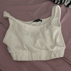 velvet white tank top